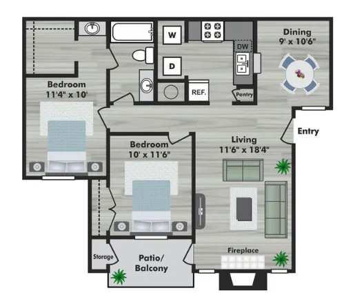Cobblestone Village Grapevine Floorplan 4