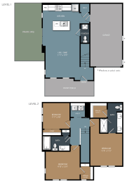 Collection Champions Circle Fort Worth Apartment Floorplan 6