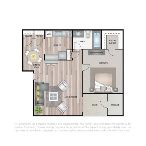 Decker Apartment Homes Fort Worth Floorplan 2