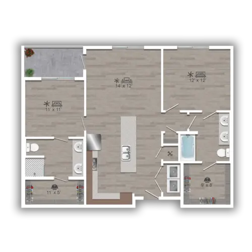 Discovery at the Realm Lewisville Floorplan 14