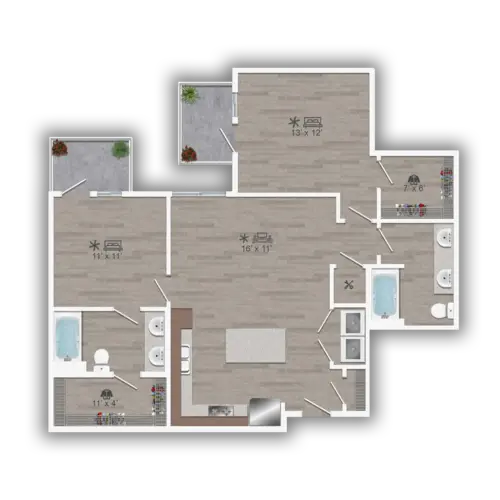 Discovery at the Realm Lewisville Floorplan 18