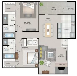 District 2308 Arlington Floorplan 4