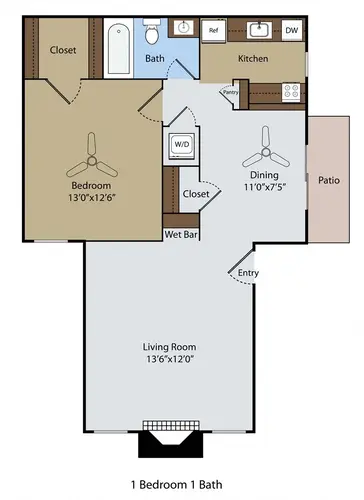 Dove Creek Villas Grapevine Floorplan 2
