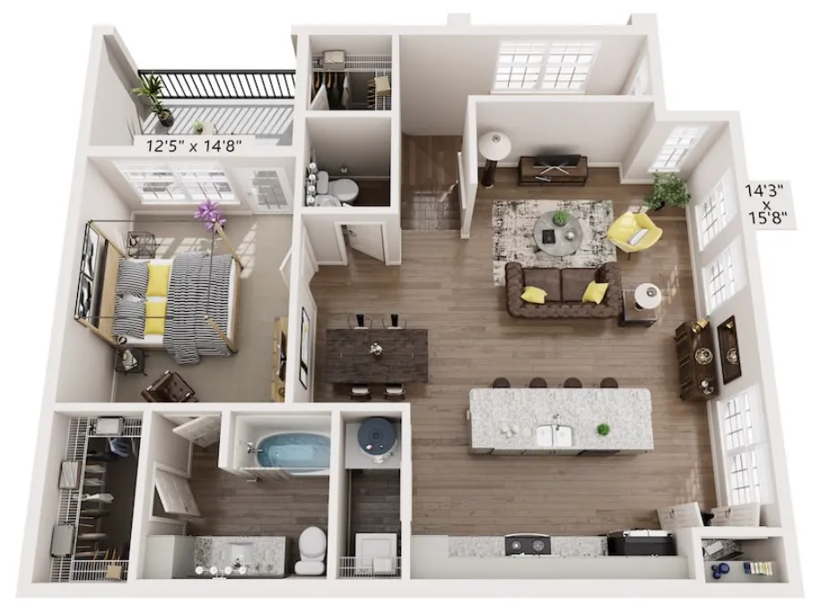 Dream Marine Creek Fort Worth Apartment Floorplan 10