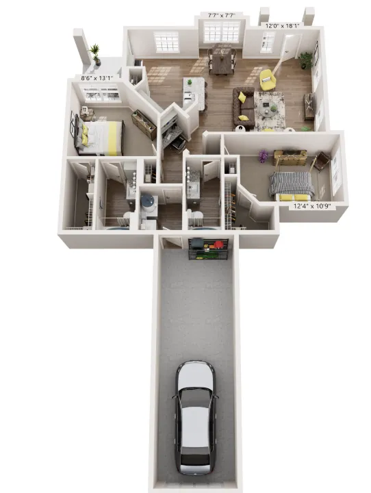 Dream Marine Creek Fort Worth Apartment Floorplan 17