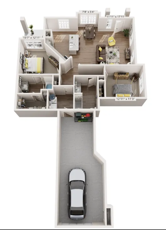 Dream Marine Creek Fort Worth Apartment Floorplan 18