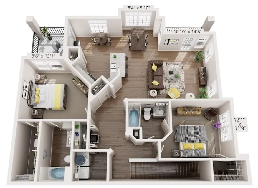 Dream Marine Creek Fort Worth Apartment Floorplan 19
