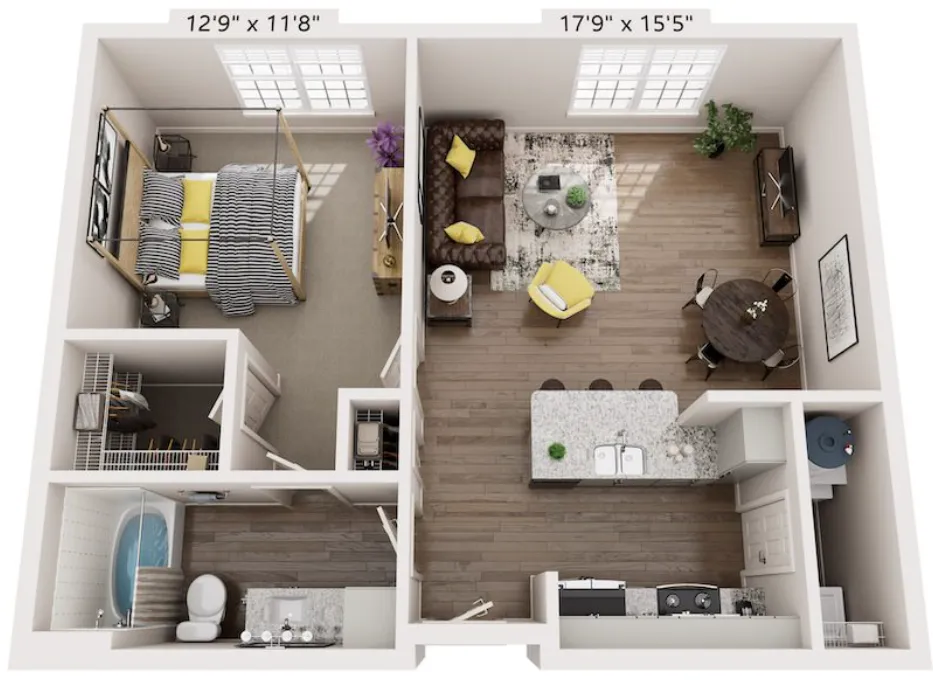 Dream Marine Creek Fort Worth Apartment Floorplan 7