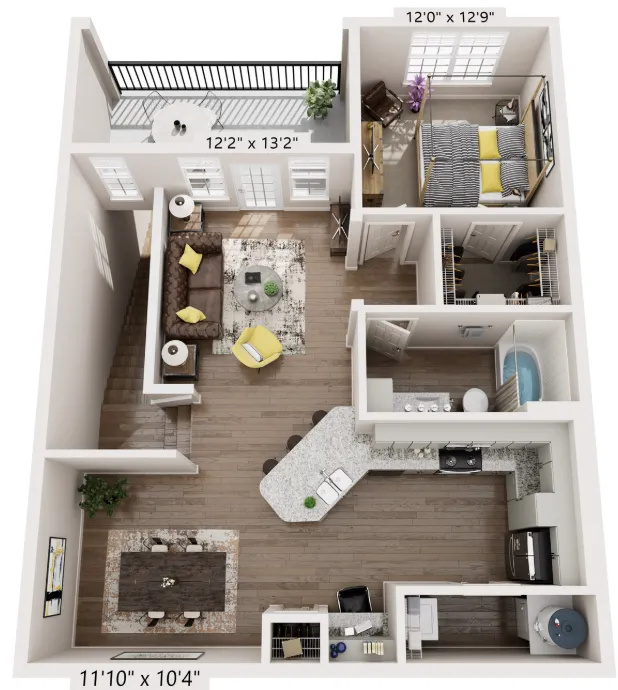 Dream Marine Creek Fort Worth Apartment Floorplan 8