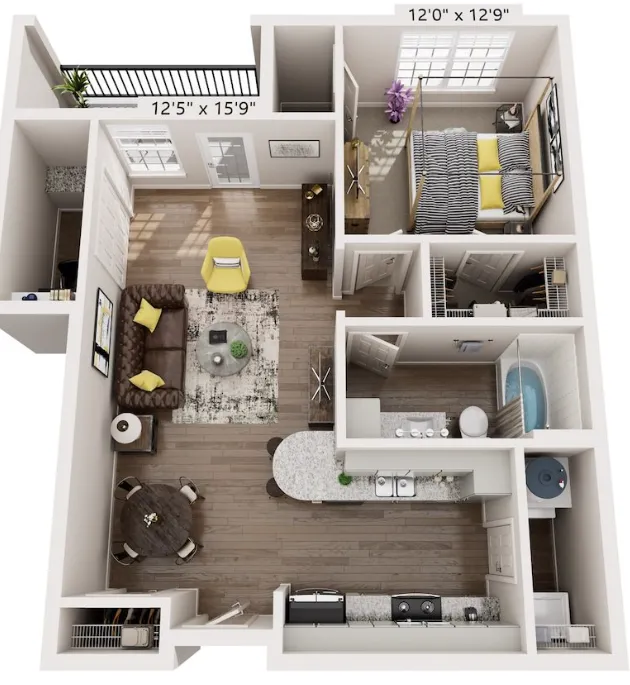 Dream Marine Creek Fort Worth Apartment Floorplan 9