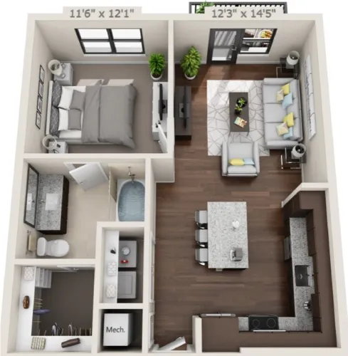 Eastbank River Walk Flower Mound Floorplan 1