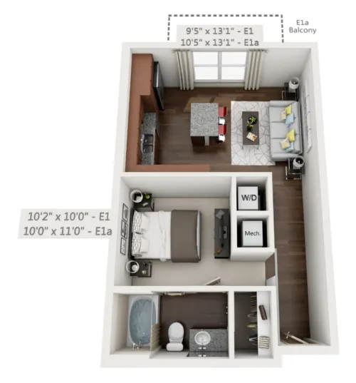 Eastbank at Waterside Fort Worth floor plan 1