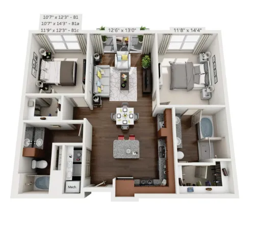 Eastbank at Waterside Fort Worth floor plan 16