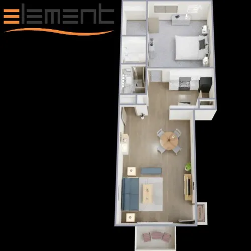 Element Apartments Arlington FLOOR PLAN 1