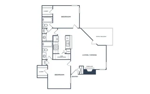 Felix Apartments Arlington Floorplan 4