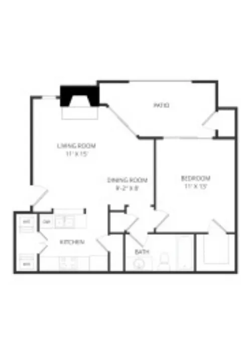 Firestone at West 7th Fort Worth Floorplan 1