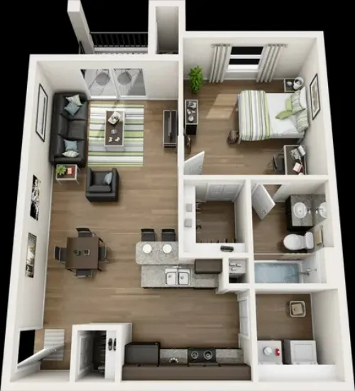Forum at Denton Station FloorPlan 1
