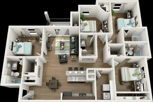 Forum at Denton Station FloorPlan 9