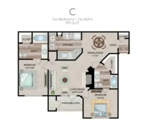 Fountains of Denton FloorPlan 2