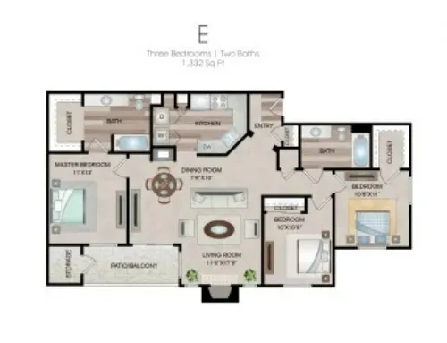 Fountains of Denton FloorPlan 4