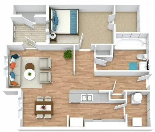 Gardens of Denton Apartments Floorplan 4