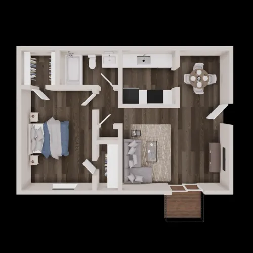 Gazebo Apartments Denton FloorPlan 2