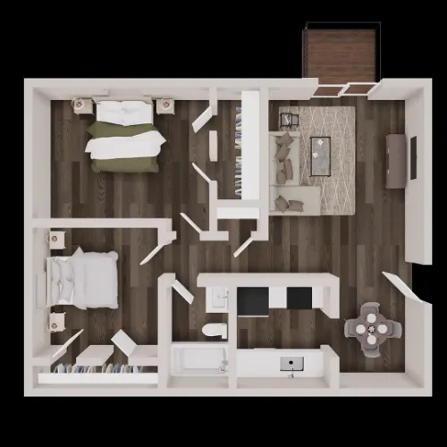 Gazebo Apartments Denton FloorPlan 3