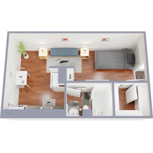 Harris Gardens Fort Worth Floorplan 1