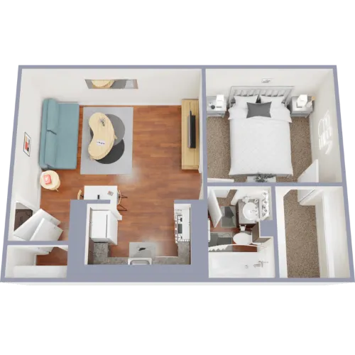 Harris Gardens Fort Worth Floorplan 3