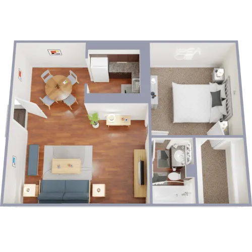 Harris Gardens Fort Worth Floorplan 4