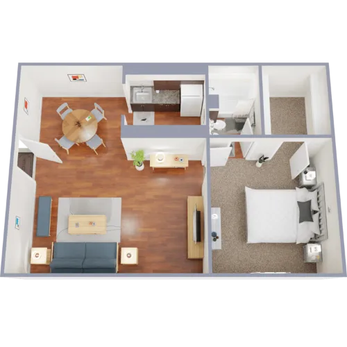 Harris Gardens Fort Worth Floorplan 6