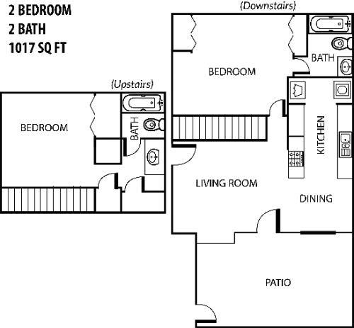 Heather Glen Townhomes Arlington floor plan 2
