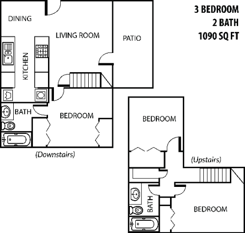 Heather Glen Townhomes Arlington floor plan 3