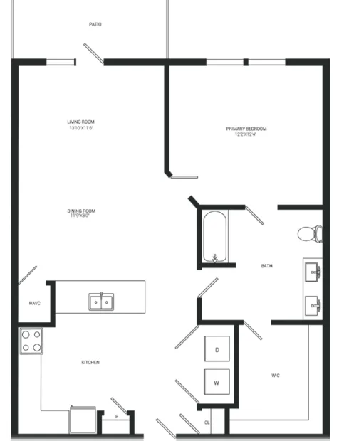 Hickory Creek Ranch Apartments Floorplan 2