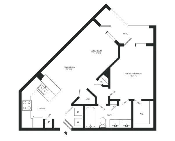 Hickory Creek Ranch Apartments Floorplan 3