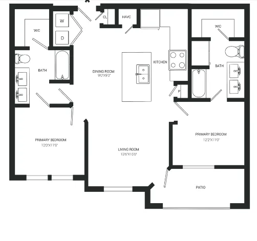 Hickory Creek Ranch Apartments Floorplan 5