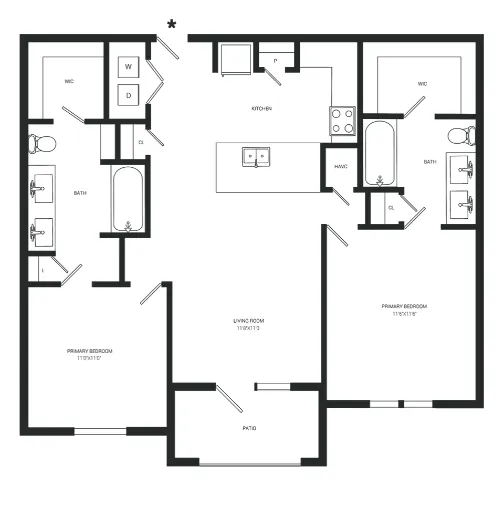 Hickory Creek Ranch Apartments Floorplan 7