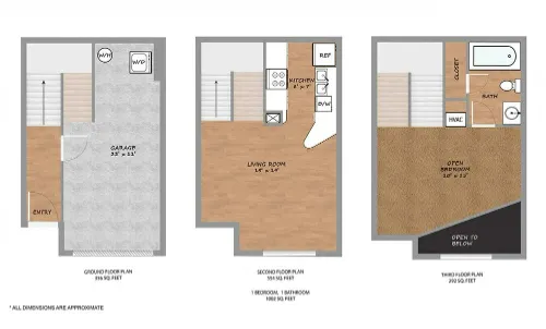 Hickory Street Lofts Denton FloorPlan 1