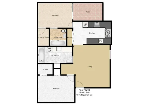 Highland Villas Arlington FloorPlan 4