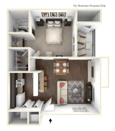 Horizons at Sunridge Fort Worth Floorplan 1