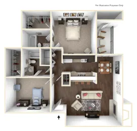 Horizons at Sunridge Fort Worth Floorplan 12