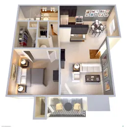 Horizons at Sunridge Fort Worth Floorplan 5