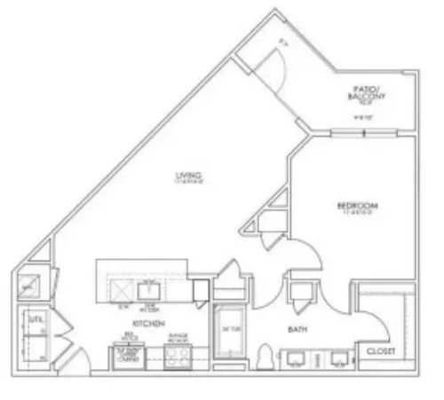 Hunters Creek Apartments Denton FloorPlan 2