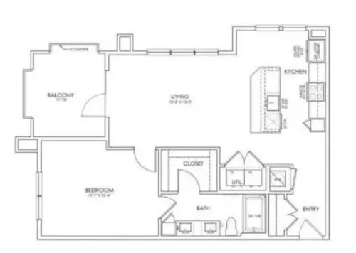 Hunters Creek Apartments Denton FloorPlan 4