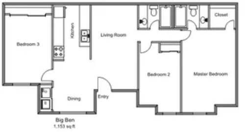 Huntington Circle Lewisville FloorPlan 5