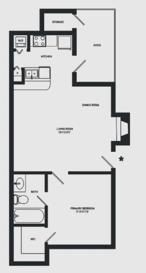 Huntington Meadows Apartments floor plan 2