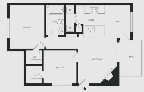 Huntington Meadows Apartments floor plan 5