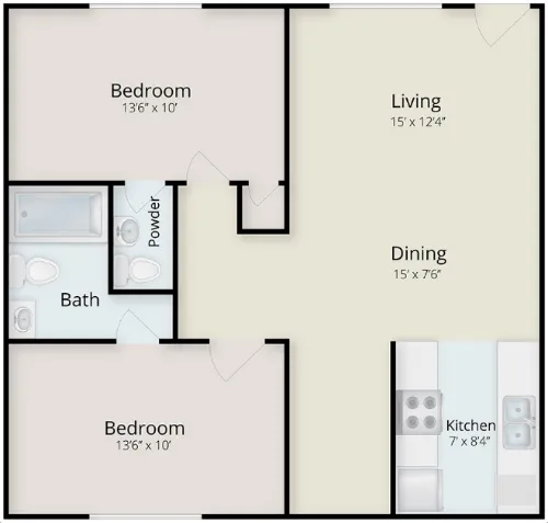 Iconic Village Apartments Denton Floorplan 17