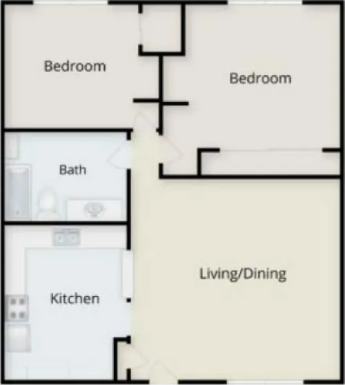 Iconic Village Apartments Denton Floorplan 19