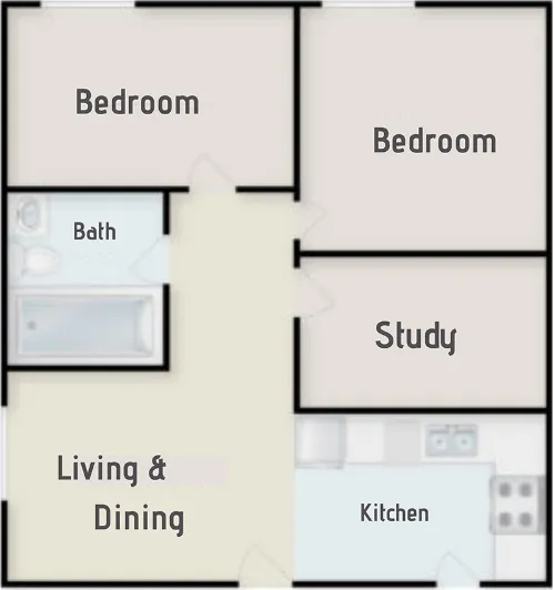Iconic Village Apartments Denton Floorplan 24
